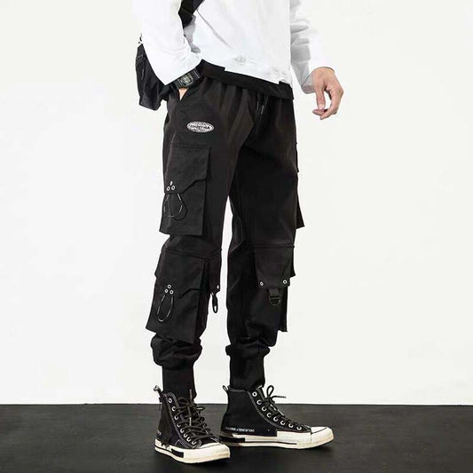 Pantalones Cargo Baggy Cropped para Hombre - Talla Grande
