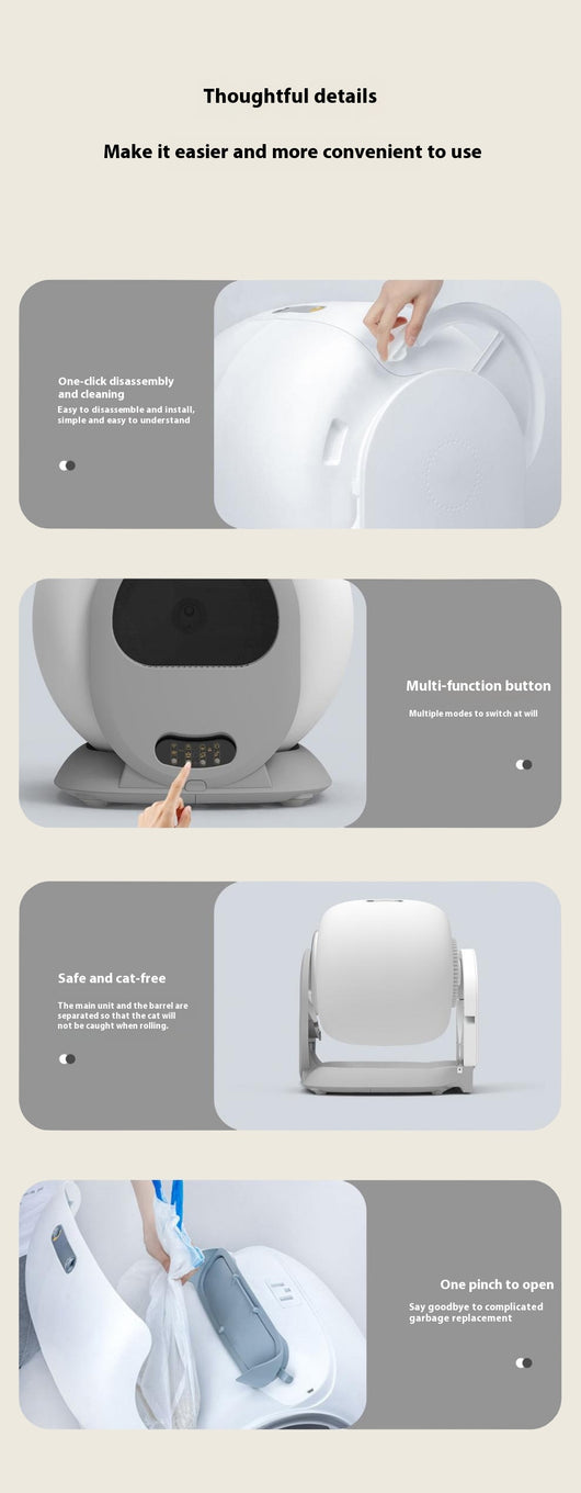 Arenero Inteligente Automático para Gatos con Desodorante - Image 8