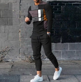 Traje Étnico Estampado de Manga Larga para Hombre - Image 20