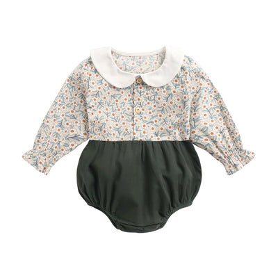Enterizo Floral Manga Larga para Bebé - Primavera y Otoño - Image 9