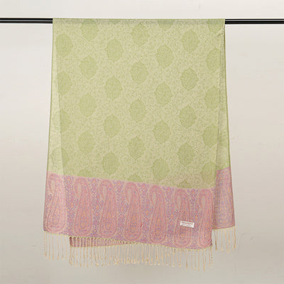 Bufanda Étnica Vintage con Flecos y Tejido Jacquard para Mujer - Image 19