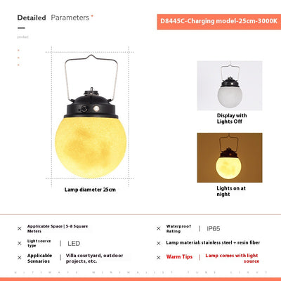 Lámpara Solar Decorativa para Jardín - Luz Lunar Impermeable - Image 4