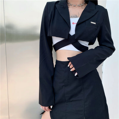 Chaqueta Corta de Encaje para Mujer - Cardigan Elegante de Manga Larga Multiuso - Image 3