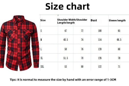 Camisa Manga Larga Cuadros con Solapa - Estilo Casual Moderno - Image 16