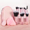 Set de Brochas de Maquillaje Portátil con Estuche de Viaje