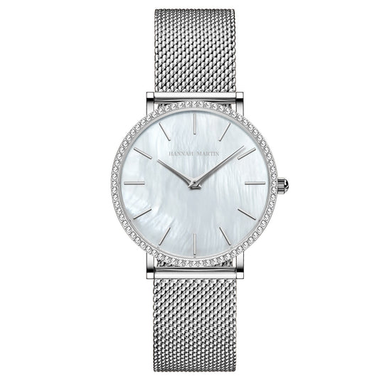 Reloj de Cuarzo para Mujer con Caja de Acero Inoxidable y Esfera de Diamantes - Image 3