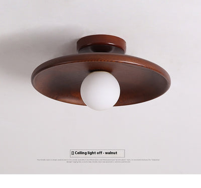 Lámpara de Techo Minimalista en Madera Maciza para Pasillos - Image 20