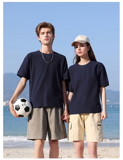 Camiseta Manga Corta Textura Waffle para Hombre - Image 30