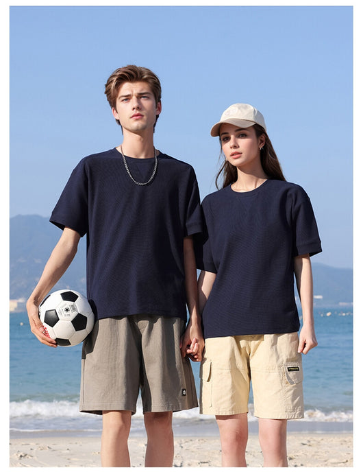Camiseta Manga Corta Textura Waffle para Hombre - Image 30