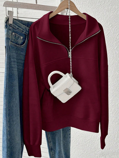 Sudadera Hoodie Holgada para Mujer en Fleece - Image 15