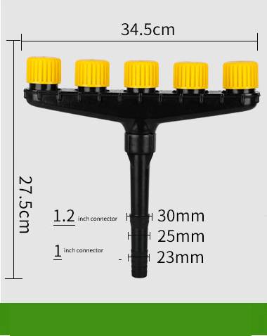 Cabezal de Riego Multiaspersor para Huerta y Jardín