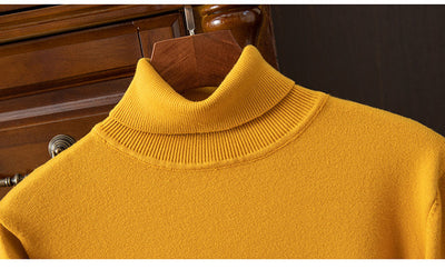 Suéter Cuello Alto para Hombre Otoño Invierno - Abrigo Interior Versátil - Image 32