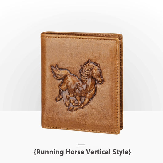 Cartera de Cuero Artesanal Grabada Retro para Hombre - Image 71