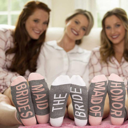 Calcetines de Algodón para Damas de Honor y Novia
