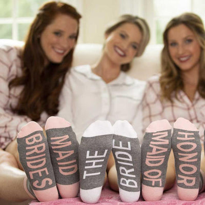 Calcetines de Algodón para Damas de Honor y Novia