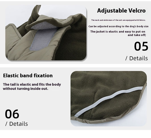 Chaleco Acolchado de Cuello Alto para Perros - Abrigo Cálido Impermeable - Image 14