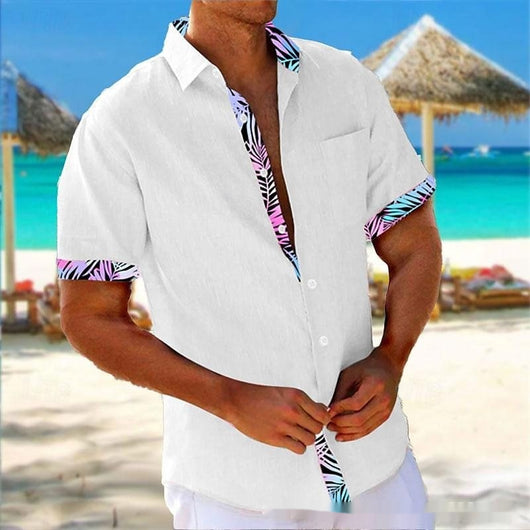 Camisa Playera Hombre Rayas 3D Manga Suelta Casual - Image 20