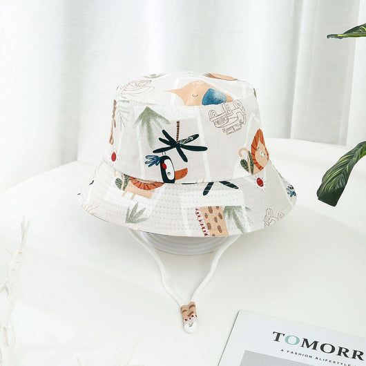 Gorro de Sol para Niño y Niña con Ala Ancha y Estampado de Dinosaurios - Image 14