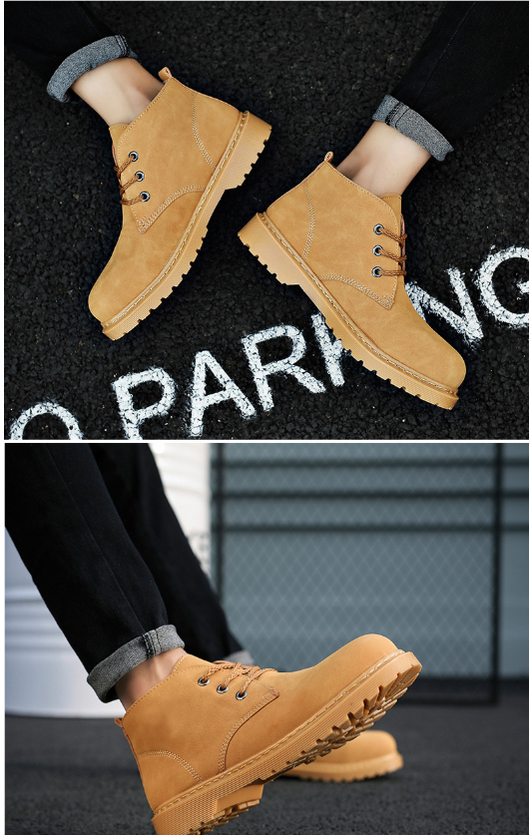 Botas Altas Retro con Cordones para Hombre - Estilo Outdoor - Image 8
