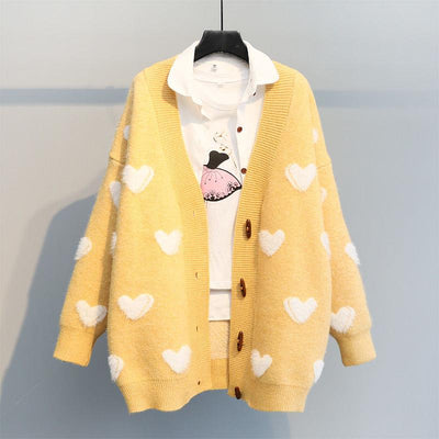 Cardigan Tejido Suelto para Mujer - Suéter Abrigo de Moda Actual - Image 9