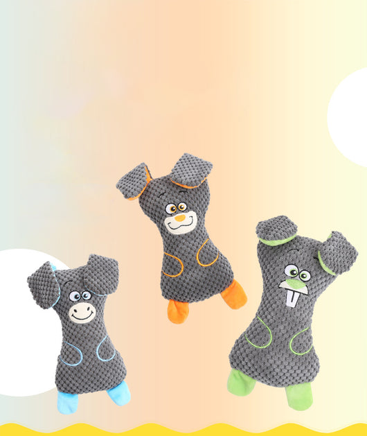 Juguetes de Peluche para Perros con Sonido Chiflador - Formas Animales para Limpiar y Fortalecer Dientes - Image 5