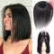 Peluca Mujer Cabello Liso Raya Central con Flequillo Lateral - Sistema de Dos Clips