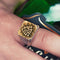 Anillo Viking Nórdico de Plata con Incrustación de Cobre