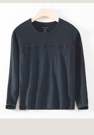 Camiseta Hombre Cuello Redondo Bambú-Algodón Estilo Japonés - Image 15