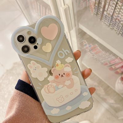Funda Transparente Osito Amor Protectora para Celular - Image 5