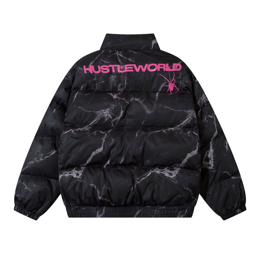 Chaqueta Suelta Estampada de Algodón Hip Hop para Pareja - Image 5