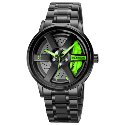 Reloj Elegante para Hombre con Diseño Personalizado de Rueda - Image 3