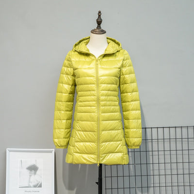 Chaqueta Acolchada Ligera Otoño Invierno Mujer Talla Grande Capucha Ajustada - Image 20