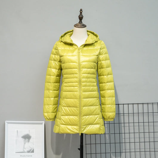 Chaqueta Acolchada Ligera Otoño Invierno Mujer Talla Grande Capucha Ajustada - Image 20