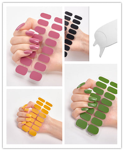 Calcomanías de Uñas Adhesivas Impermeables con Letras y Colores - Image 54