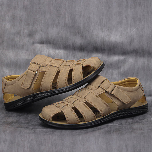 Sandalias de Cuero para Hombre Estilo Casual Hipster Ligeras y Cómodas - Image 2