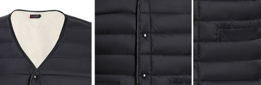 Chaleco Acolchado de Algodón Pluma para Hombre Talla Grande - Calidez Extrema - Image 8