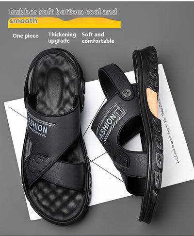 Sandalias de Playa para Hombre en Cuero Vacuno con Suela Suave - Image 8