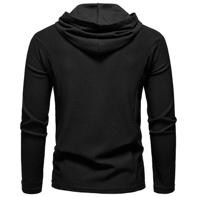 Sudadera Casual con Cierre Medio y Capucha - Manga Larga Colores Sólidos - Image 19