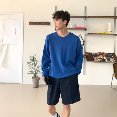 Pantalones Casuales Rectos Cinco Puntos Hombre Verano Ligero - Image 4