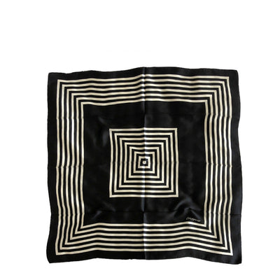 Pañuelo de Seda Elegante a Rayas para Mujer - Image 5