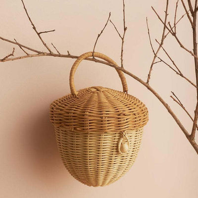 Bolso Tejido a Mano en Ratán Puro Wind Acorn - Diseño Seta - Image 3