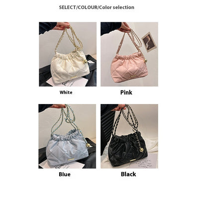 Bolsa Mensajera de Cadena Rombo Elegante para Viajero - Image 11
