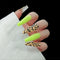 Esmalte de Uñas Estampado Leopardo Amarillo Fluorescente