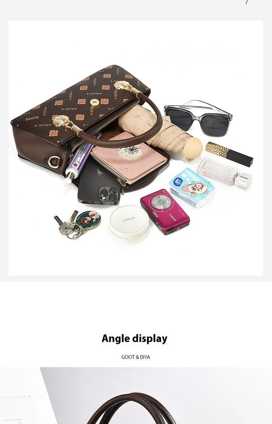 Bolso de Mano Vintage con Estampado de Letras - Bolsa Casual Crossbody para Mujer - Image 21
