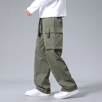 Pantalones Cargo Rectos para Niños con Bolsillos Amplios y Cordón Ajustable - Image 7