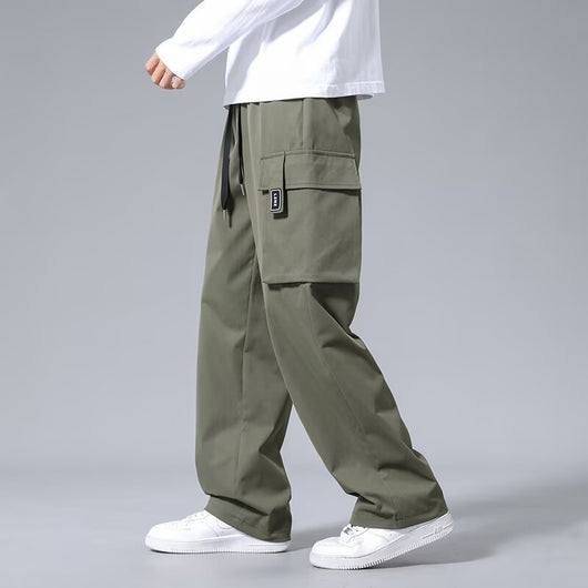Pantalones Cargo Rectos para Niños con Bolsillos Amplios y Cordón Ajustable - Image 7