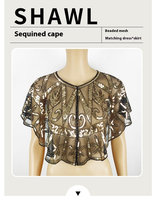 Capa Brillante con Lentejuelas y Malla para Mujer - Image 16