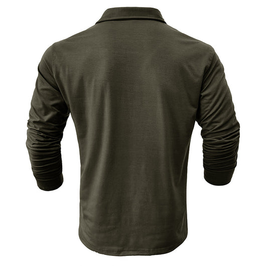 Camisa Clásica de Manga Larga Estilo Europeo para Hombre - Image 48