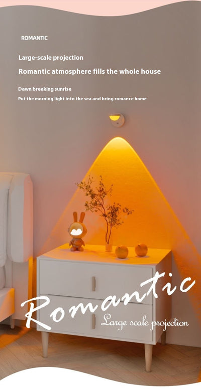 Lámpara de Pared Recargable Atardecer Rojo - Instalación sin Herramientas para Dormitorio - Image 8