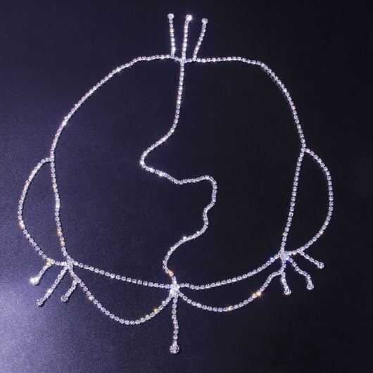 Tocado Nupcial con Cristales y Borlas - Joyería para el Cabello de Novia - Image 4